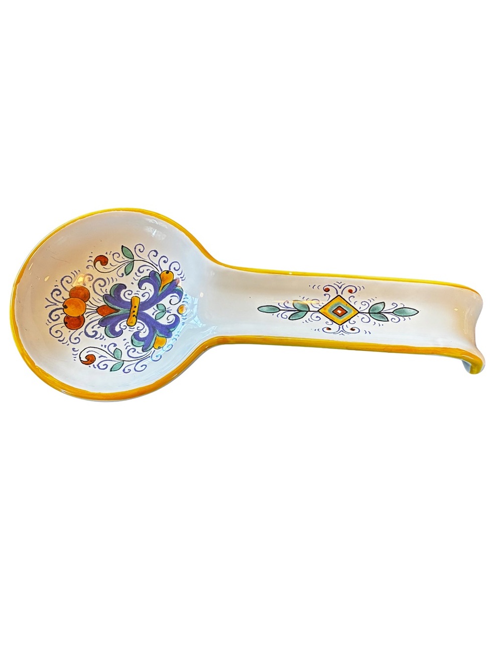Sur La Table Nova Deruta Italian Ceramic Spoon Rest 11”